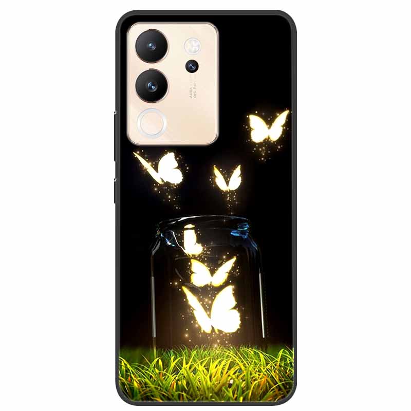For Vivo V30 Lite Case 6.67'' Silicone Painted Soft TPU Protective Cover for Vivo V 30 Lite 5G Phone Cases V30Lite V2314 Cartoon