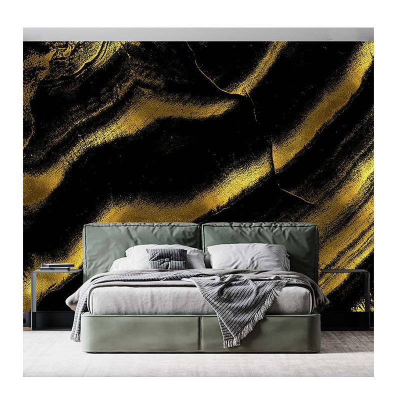 

Золотые Мраморные Обои Мраморная Текстура 3d Фреска Гостиная Спальня Домашний Декор Обои 200 cm(W) x 140 cm(H)
