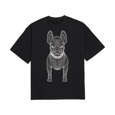 Koreanische Mode Kurzarm T-Shirts aus reiner Baumwolle mit gedruckten Mustern für Damen und Herren für Frühling und Sommer