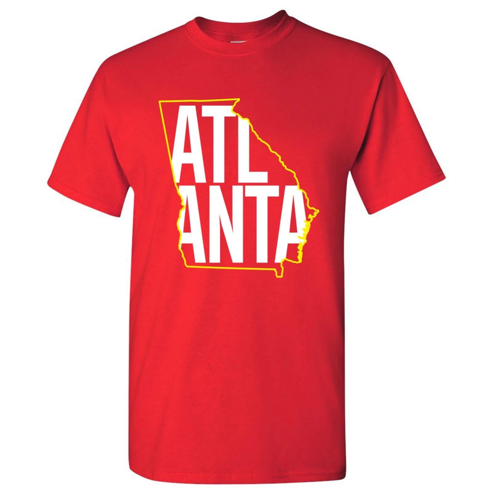 

Atlanta Basketball State Outline Unisex T-Shirt - Red S