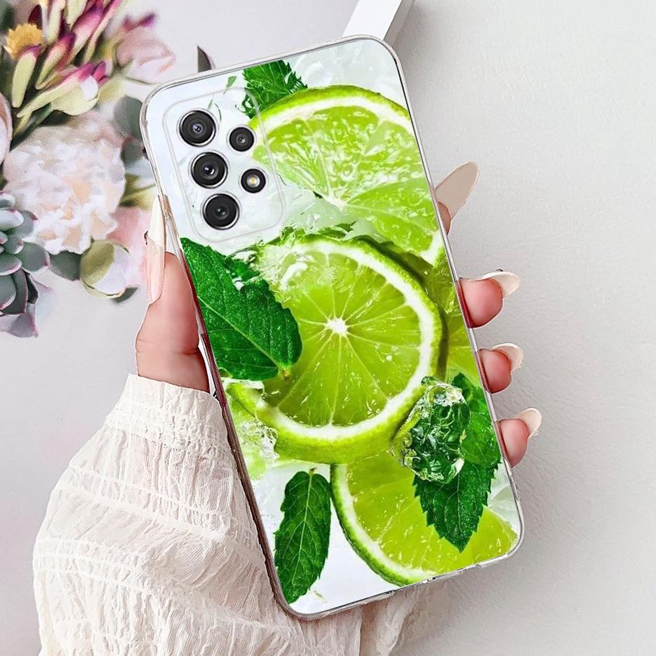 For Samsung Galaxy A32 4G Case SM-A325F Luxury Flowers Painted Cover Soft Slim Phone Case For Samsung A32 A 32 GalaxyA32 5G Bags
