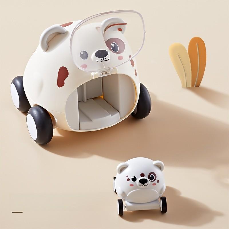 Animal Themed Inertia Toy Car For Kids With Interactive Play And Durable Plastic Material