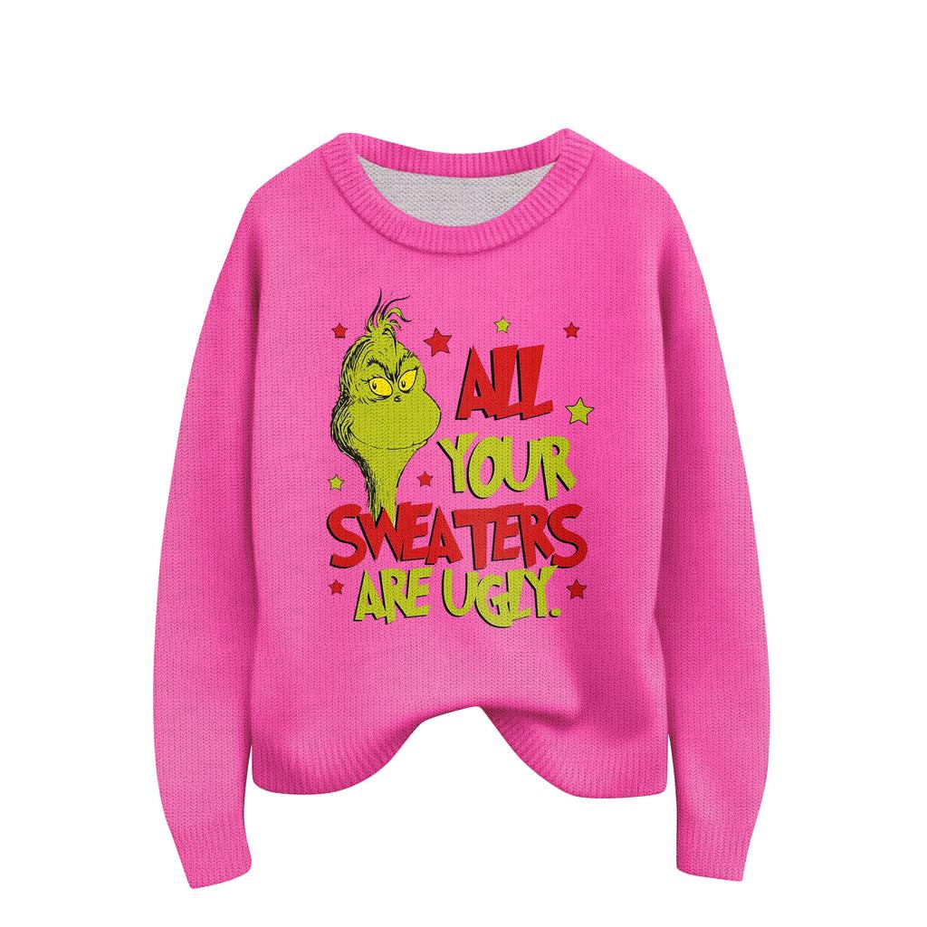 Women's Fashion Casual Long Sleeve Neck Sweater Pullover Top