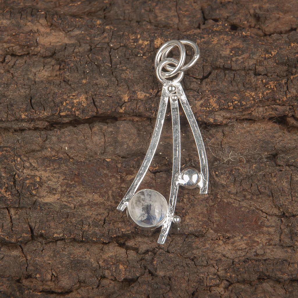 Rainbow Moonstone Jewelry, 925 Solid Sterling Silver Pendant Jewelry, Handmade Pendant Gemstone Jewelry For Women