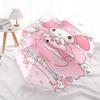 Rose My Melody Automatic Opening and Closing Cartoon Umbrella - Small Umbrella Suitable for Various Occasions, Portable 3-Fold Small Umbrella for Men