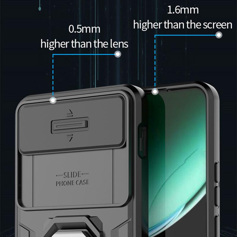 For OnePlus Nord 4 5G Cover For OnePlus Nord 4 Case 6.74 Inch Lens Protection Shockproof Push Window Magnetic Holder Bumper