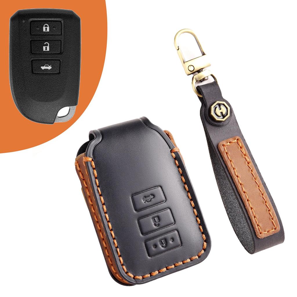 Leather Key Cover for Toyota Vios, Yaris, Hiace, and S/Spade Models