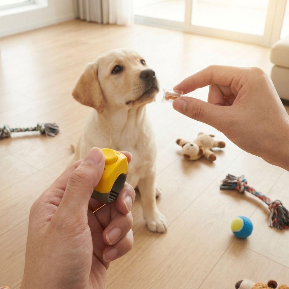 Professioneller Tier-Clicker-Trainer Tragbare Hundetrainings-Clicker Verhaltensmodifikation