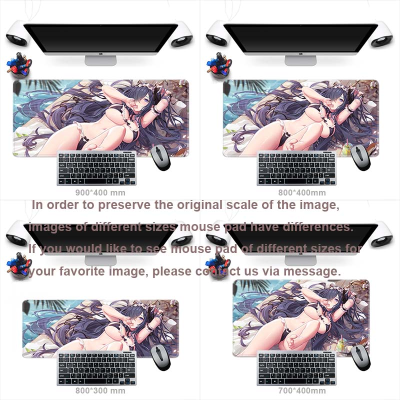 Large Mouse Pad Anime Waifu Cups E-Sports Gaming Mousepad Overwatched Rubber Mouse Mat Non-Slip Keyboard Pad Desk Mat XXL