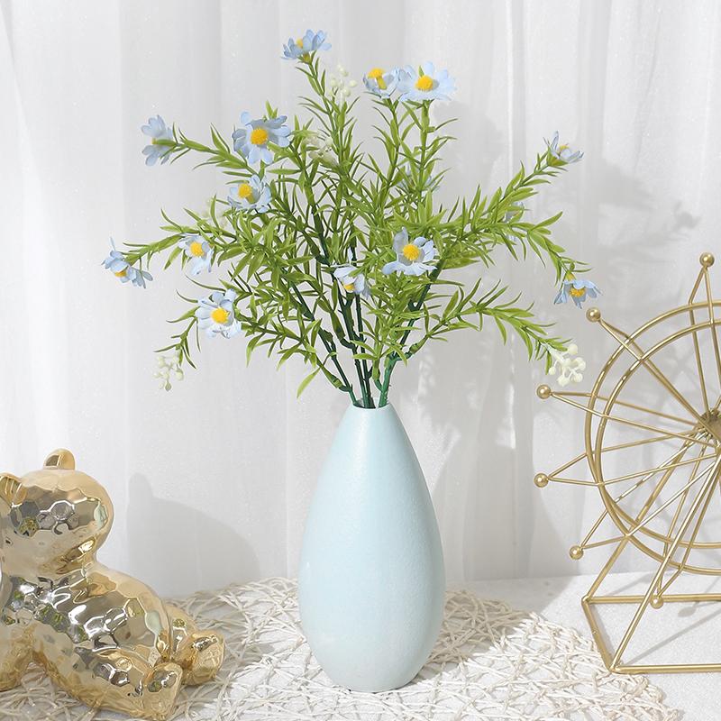 15Head Artificial Daisy Bouquet Living Room Dining Table Decoration Room Decoration Bridal Wedding Decor Party Festival Accessor