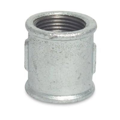 Malleable Cast Iron Socket - KLASEBO - 1 Inch - Galvanized - Precise Thread - Compliant DVGW/DIN EN 10242