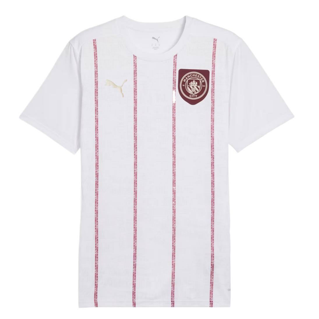 

Puma Manchester City Fashion Versatile Soft Skin-Friendly Short Sleeve Football Shirt Men Tops White 779155-77 XL