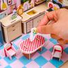 3D Stereo Puzzle Kitchen Bedroom Living Room Bathroom Model Handmade Craft Diy Educational Toys Gift For Children Christmas Gift