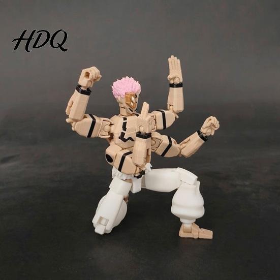 Anime Figurine for Collection 3D Printed Figure Statue with Movable Joints Interchangeable Parts Collectible Model Plastic Action Desktop Decoration