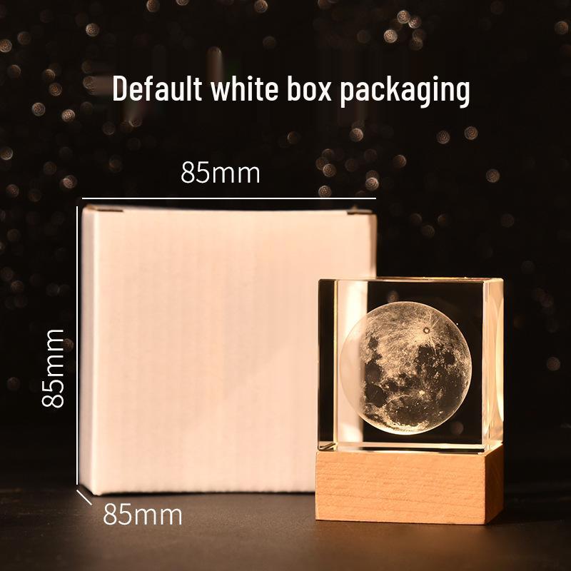 Starry Sky Cube Crystal Night Light: Creative Bedside Atmosphere Lamp