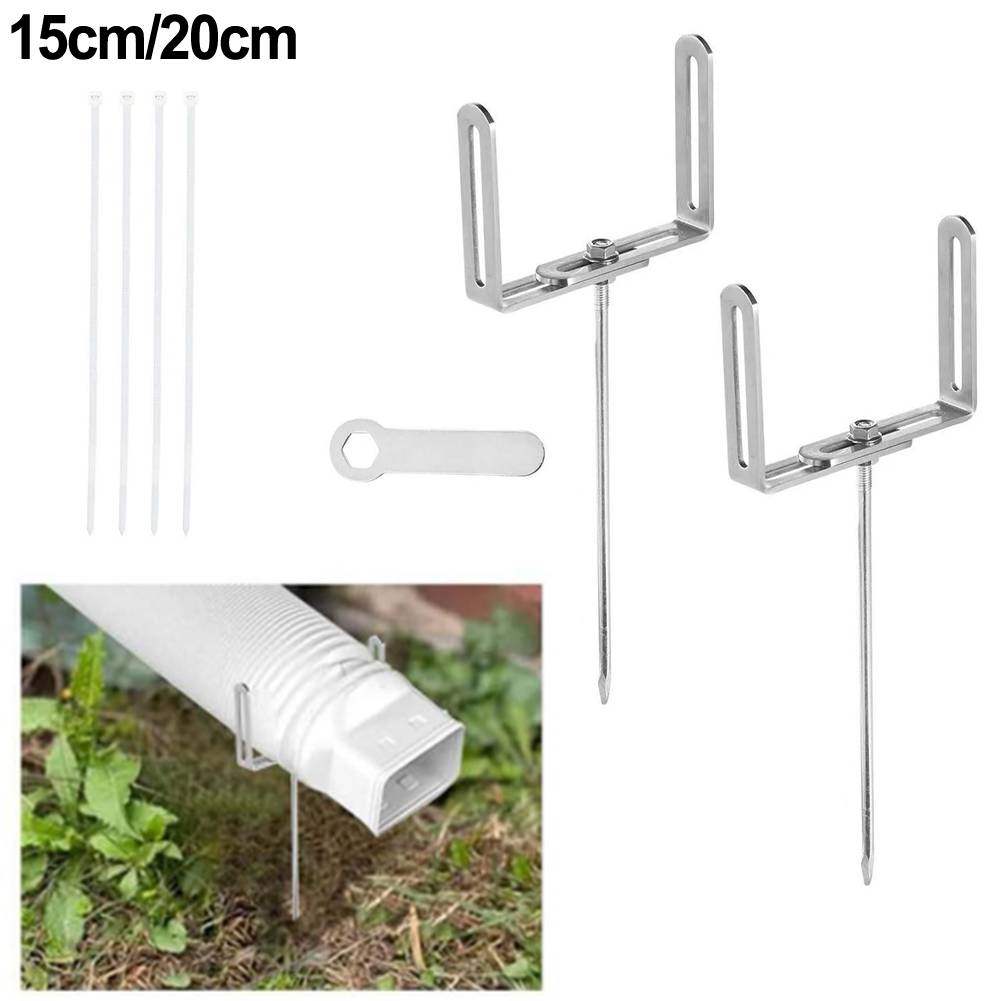 

Iron Downpipe Bracket Adjustable Downpipe Garden Drainage Easy Installation Secure Downpipe Holder Adjustable Holder S