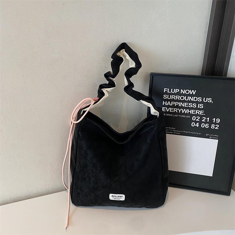 

Сумка большой вместимости женская новая популярная высококлассная наплечная сумка для поездок, сумка-мессенджер, сумка-тоут чёрный