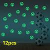 12pcs 3D Football Glow In The Dark Luminous Fluorescent Vinyl Wall Stickers Home Decor Decals
