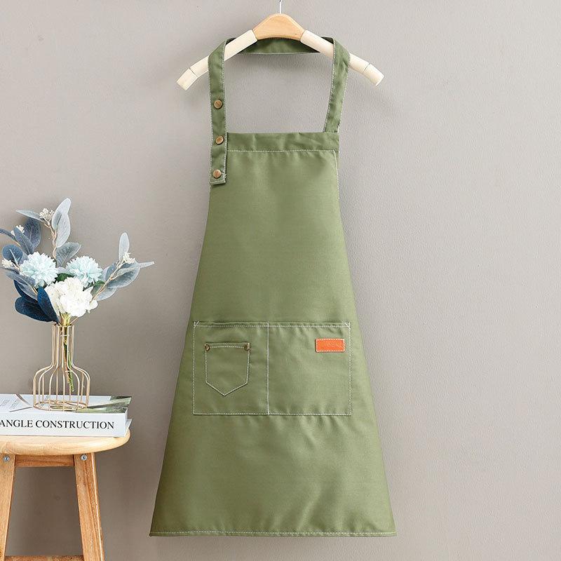 Stain-Proof Canvas Apron with Custom Logo for Western Restaurants, Hot Pot Establishments, and Milk Tea Shops