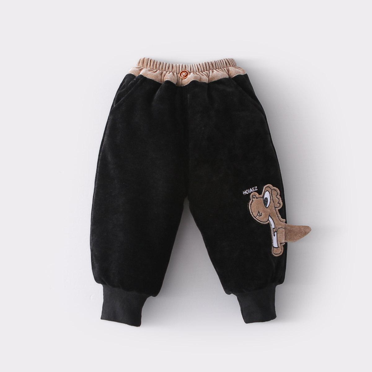 Kids  Cartoon Cotton Pants - Warm and Stylish for Autumn and Winter 90cm