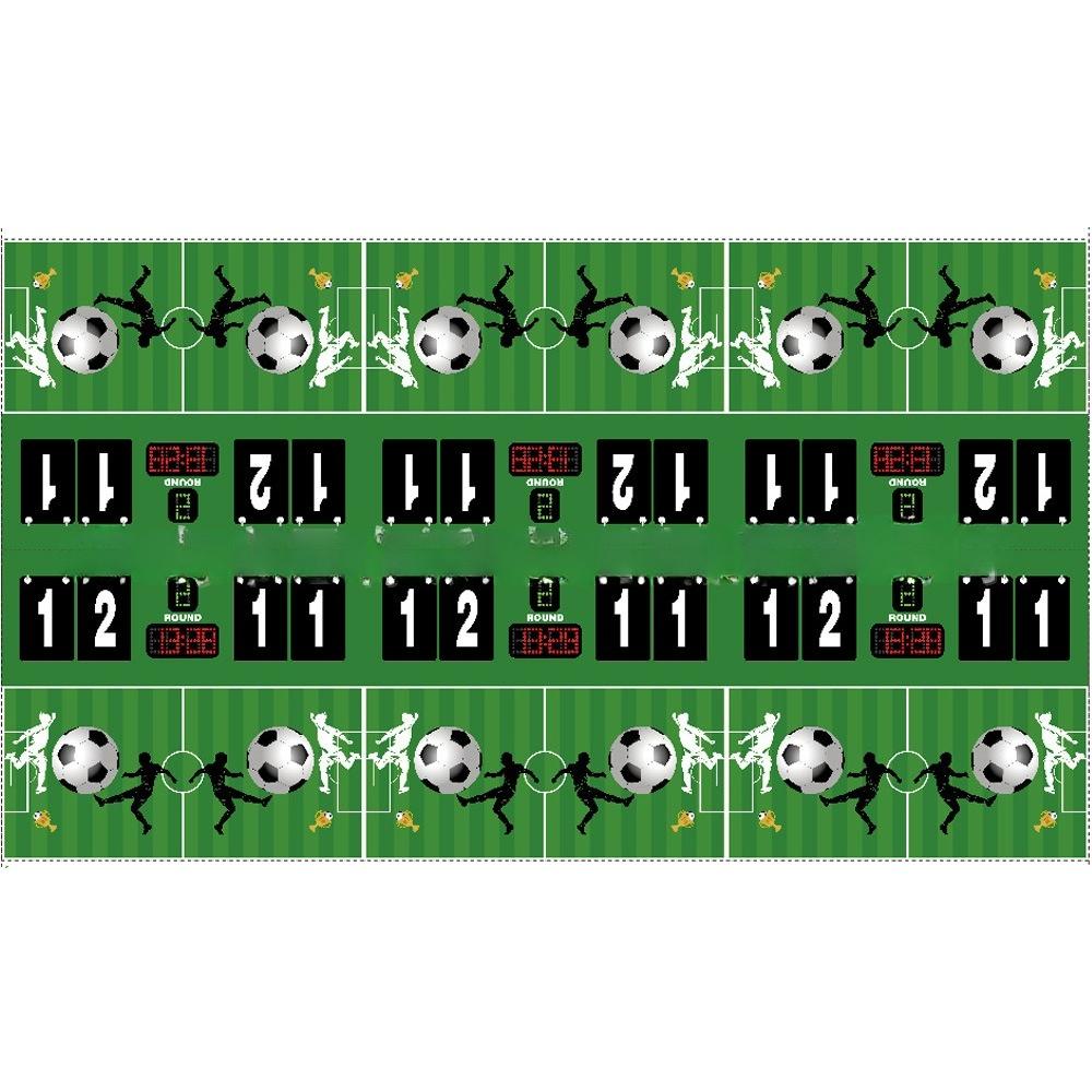 Football World Cup themed plastic tablecloth, football match party decoration, PE tablecloth, durable desktop World cup style f tablecloth 108*180