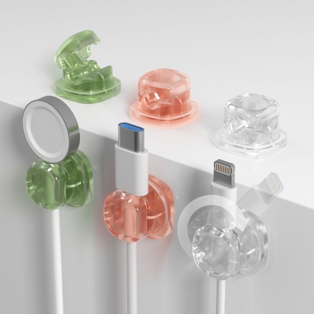 Adhesive Backed Cord Management Holder Self-Adhesive Cable Manager For Home Office