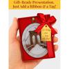 Brooklyn Bridge Snow New York Ornament - NYC Holiday Collectible, Double-Sided Brass with Glitter and Epoxy, Gift-Boxed, 2.5 x 3 Inch by ArtMalore