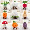 Pumpkin Carrot Mushroom Eggplant Corn Lotus Root Vegetable Plush Pendant Toy