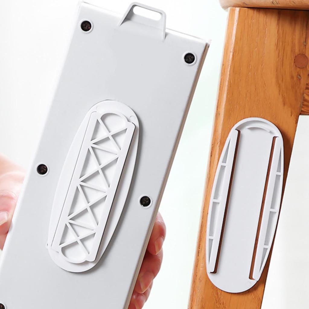 Power Strip Fixator Holder Hole Free ABS Slef Adhensive Plug Board Router Bracket Hook