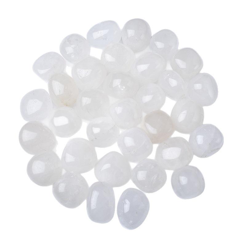 Large Natural White Tumbled Crystal Stones for Decorative Use in Fish Tanks or Buddha Displays