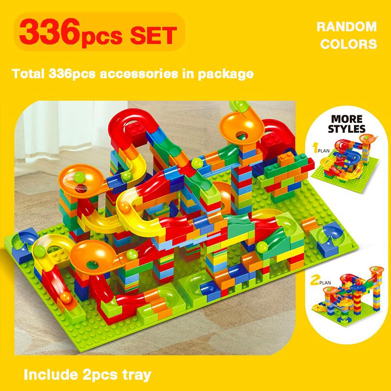 Assembling Slide Building Blocks for Kids Funny Ornaments Variety Slide Assembling Building Blocks Toy for Christmas Gifts