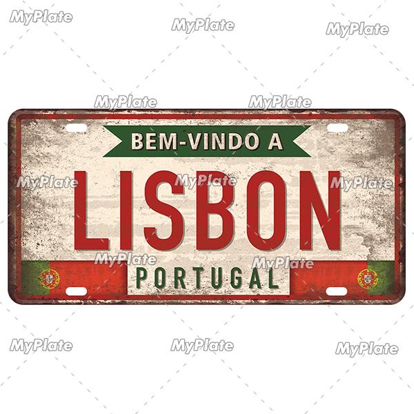 [MyPlate] Country City Style 15x30CM Plate Vintage Metal Sign Plaque Tin Sign Man Cave Decoration Bar Sign Club Poster Gift