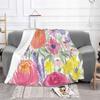 Flowers Four Seasons Comfortable Warm Soft Blanket Flower Roses Daisy