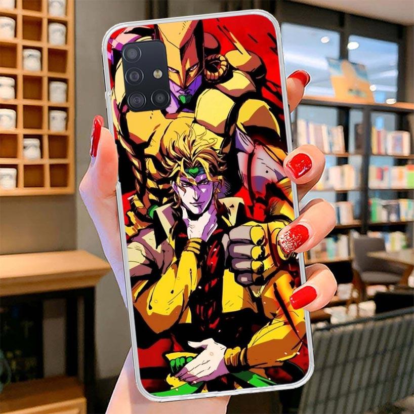 JoJo Bizarre Adventure Cover Phone Case For Samsung Galaxy A12 A22 A32 A52 A72 A02S Phone Case Note 20 Ultra 10 S10 Plus A51 A71