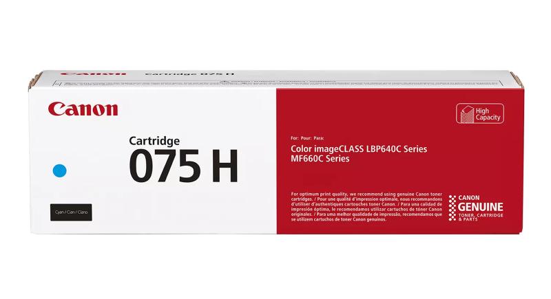 Canon CRG 075H C (6368C002) Toner Cartridge, Cyan