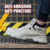 Work Boots Indestructible Safety Shoes Men Steel Toe Shoes Puncture-Proof Sneakers Men Non Slip Work Shoes Male Tactical Boots
