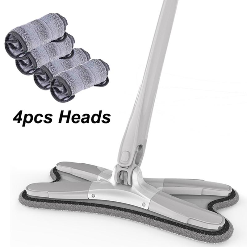 

Швабра для пола X-типа со сменными подушечками для швабры, самоотжимающаяся плоская швабра, мытье без рук, бытовая швабра для пола, инструмент для уборки дома