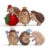 Cartoon Hedgehog Figure: Fresh Style Seaweed Ball Ornament for Desktop