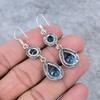 Tanzanite Quartz Gemstone Handmade 925 Sterling Silver Earring 2.56" M-344