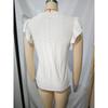 Womens V Neck Eyelet Embroidered Blouse With Short Flutter Sleeves Casual Button Down Top