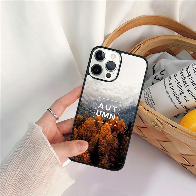 Anime Natural Landscape Phone Case For iPhone 17 Air 16 15 14 11 12 13 Pro  MAX Plus Coque Cover Shell