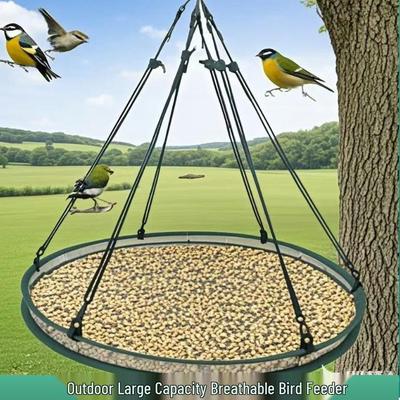 Popular Outdoor Bird Feeder: Balcony Hanging Seed Collection Net