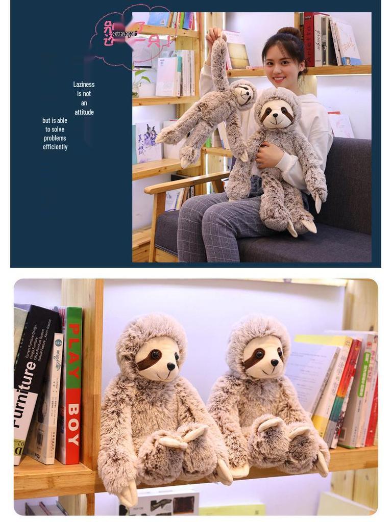 Cross-Border Sloth Plush Toy - Girly Pillow & Gift, One Piece Delivery