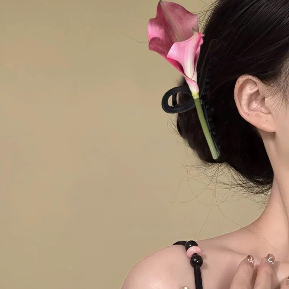 

Sweet Flower Hair Claw Acrylic Women Hair Accessories Headwear Bohemia Shark Clip Spring Style 8