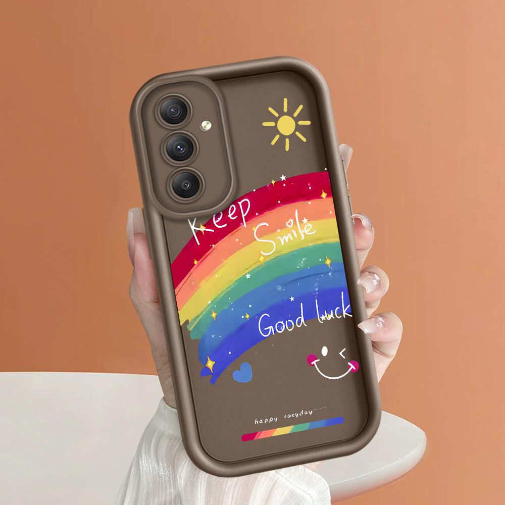 Soft Silicone Square Ladder Printing Pattern Phone Casing Full Cover Camera Shockproof Protection Rubber Case for Samsung