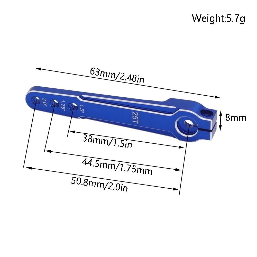 M3 Hole Steering Servo Arm Aluminum  Alloy Servo Swing Arm New Extended Servo Horn  for RC SCX10