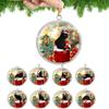 Decorative Black Cat Christmas Pendant Cartoon Acrylic Xmas Tree Hanging Ornaments  Rearview Mirror