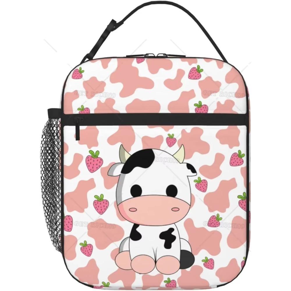 Llama Alpaca Insulated Lunch Bag for Kids Boys Girls Colorful Large Capacity Reusable Cooler Lunch Tote Bags for School Work