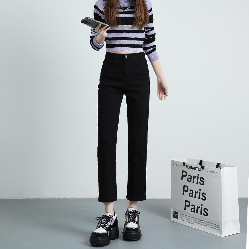 

New Arrival Women s High Waist Slim Straight Cigarette Pants - Spring/Summer XS