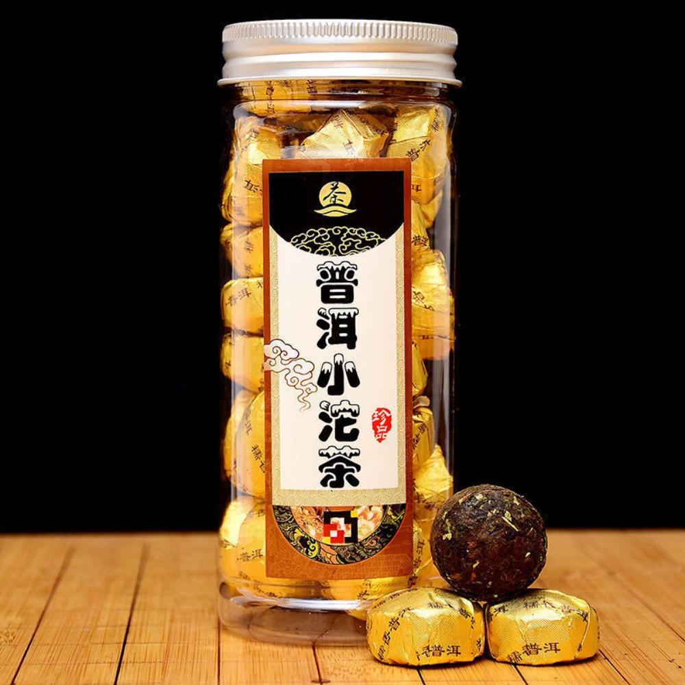 Yunnan Pu-erh Tea Mini Golden Tuo Cake Menghai Aged Ripe Tea Black Tea